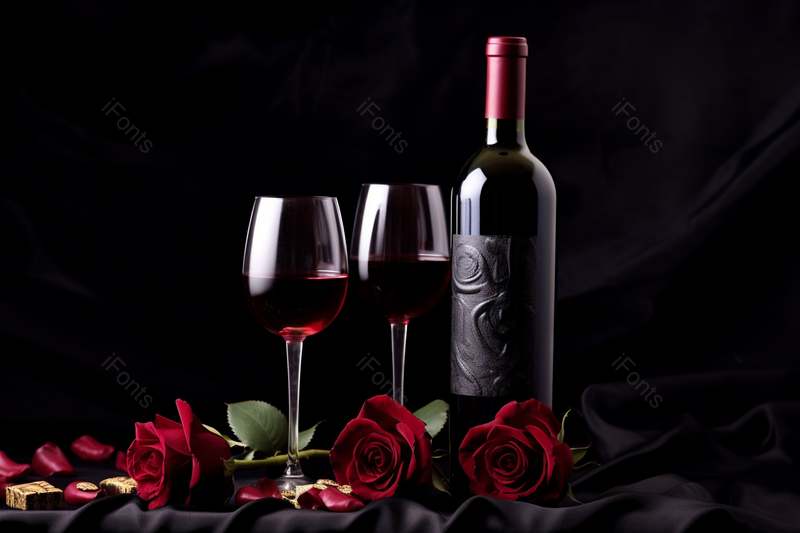 有浪漫氛围的红酒高脚杯酒水背景图,高清,摄影图,摄影图片,图片大全,摄影图免费下载